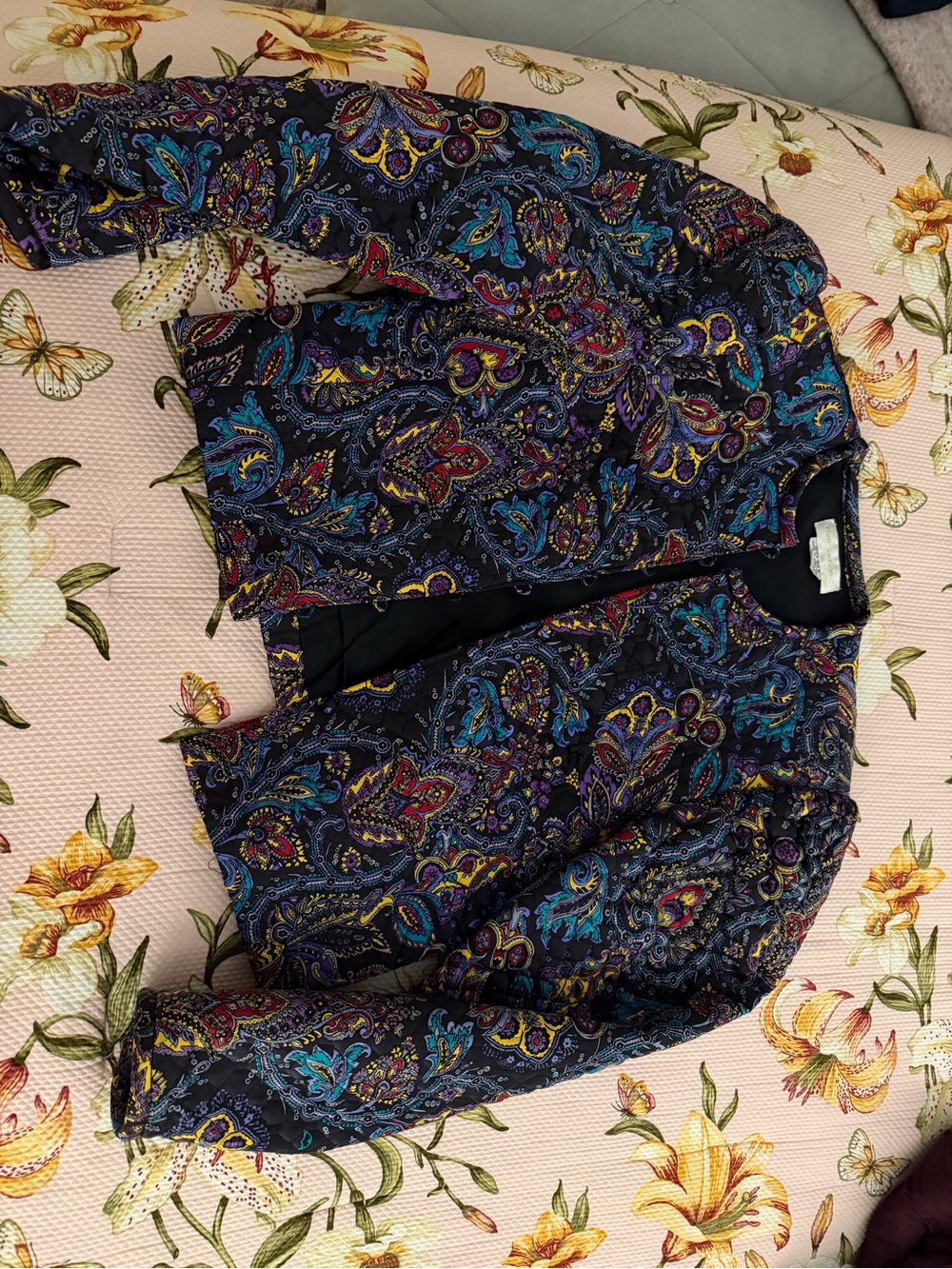 Quilted Paisley Jacket in Multicolor